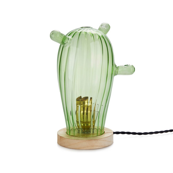 Balvi - Tafellamp,Cactus Mexico,groen,glas / hout