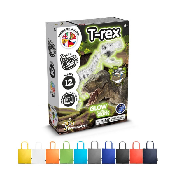 Fossil Excavation Kit V. Educatief spel geleverd met een opvouwbaar 190T geschenkzakje