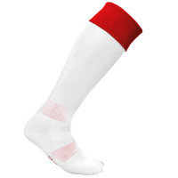 White / Sporty Red