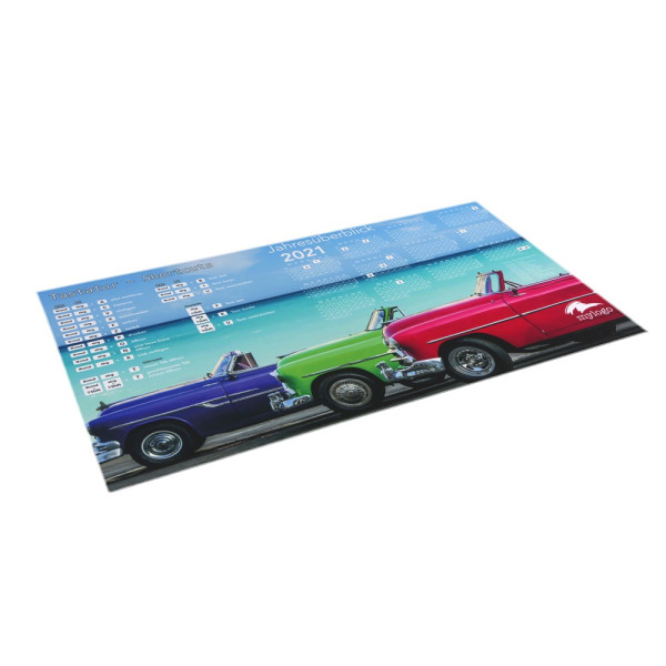 TEXTIL speelonderlegger 800 x 450 x 2,5 mm rand gestikt wit