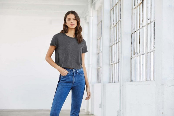 Bella + Canvas Women's Flowy Cropped Tee