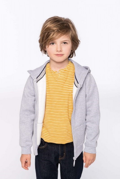 Kariban Kinder hooded sweater met rits