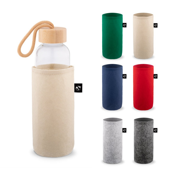 STOREY. Hoes van gerecycled vilt (100% rPET), ideaal voor flessen