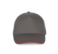 Slate Grey / Red