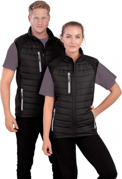 Result BLACK COMPASS PADDED SOFT SHELL GILET