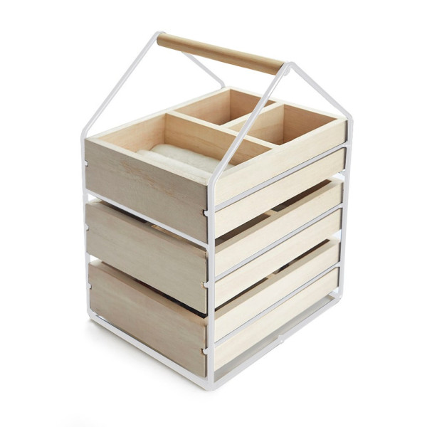 Balvi - Sieraden organizer,House,wit,hout/metaal